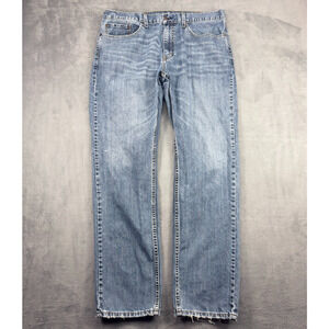 Levis 559 Jeans Men's 36x34 Blue Cotton Relaxed Straight Fit Distressed Grunge